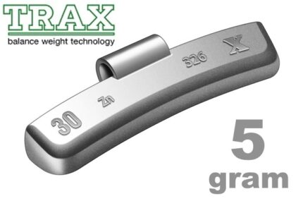 TRAX Wheel Weight for Alloy Wheels 5G BOX OF 100 - Ranger Stork