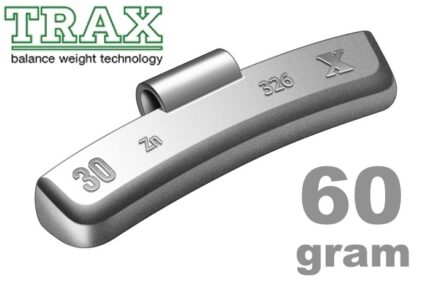 TRAX Wheel Weight for Alloy Wheels 60G BOX OF 50 - Ranger Stork