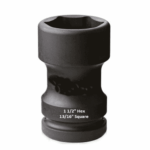 Ranger Stork 1" Drive Combination Bud Socket 1 1/2" Hex x 13/16" Square AF