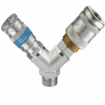 PCL Commercial Air Compressor Coupling Kit with 1/2" Y-Piece Adapter