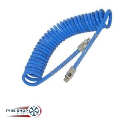 Ranger Stork Coiled Air Hose - 2.5m Working Length, 6.5x10mm, 1/4" BSP Male