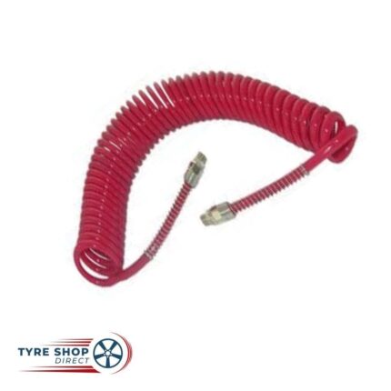 Ranger Stork 5m Coiled Air Hose - 6.5mm ID x 10mm OD, 1/4" BSP Male
