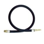 PCL Air Tool Leader Hose - 1/4" BSP Male Connector, 3/8" Bore, 0.5m