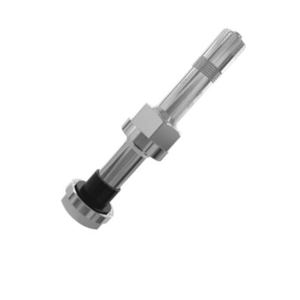 TAF Aluminium Truck Wheel Valve with Grommet Seal - 9.7mm Hole Size, 54.5mm Length
