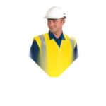 Ranger Stork High Visibility Sleeveless Double Band & Brace Waistcoat - Saturn Yellow