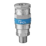 PCL Vertex Coupling 1/4" BSP Male Thread - Double Action Trailing Hose