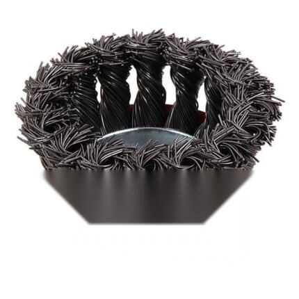 TAF 65mm Rotary Twist Knot Wire Brush for Tyre Buffing & Cleaning