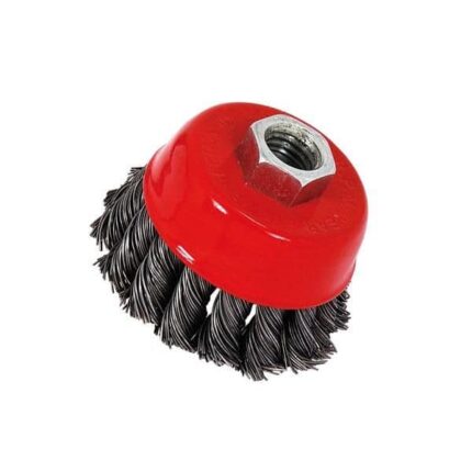 TAF 65mm Rotary Twist Knot Wire Brush for Tyre Buffing & Cleaning