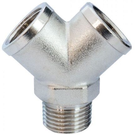 Ranger Stork 3-Way Y-Socket 1/4" BSP Male/Female/Female Air Fitting