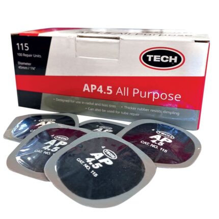 TECH AP4.5 All Purpose Tyre Repair Patch (115) - 45mm, Box of 100