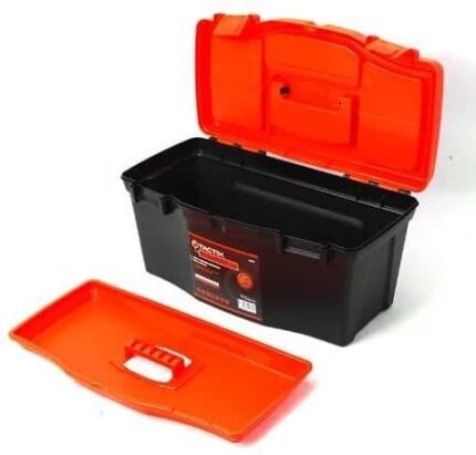 Tactix 320100A 50cm (19.5 Inch) Plastic Toolbox with Organiser Compartments
