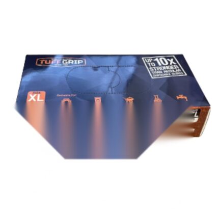 Ranger Stork TUFFGRIP TG140 Diamond Grip Nitrile Gloves - Orange