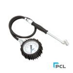 PCL Tyre Pressure Gauge (80mm Dial) with Twin Hold-On Connector - 0-170 psi
