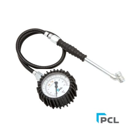 PCL Tyre Pressure Gauge (80mm Dial) with Twin Hold-On Connector - 0-170 psi