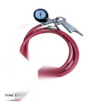 TAF Tyre Inflator with Clock Gauge & 3m Hose - Professional Air Service Tool
