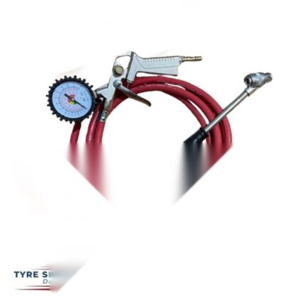 Ranger Stork Tyre Inflator with Clock Gauge & PCL Twin Clip-on Connector - 3m Hose