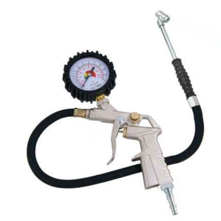 TAF Tyre Inflator with Clock Gauge & Twin Connector - SKU 2690