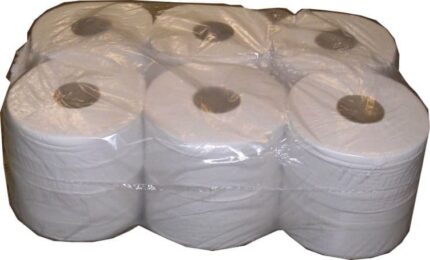 Ranger Stork Premium White Centrefeed Paper Rolls - Pack of 6